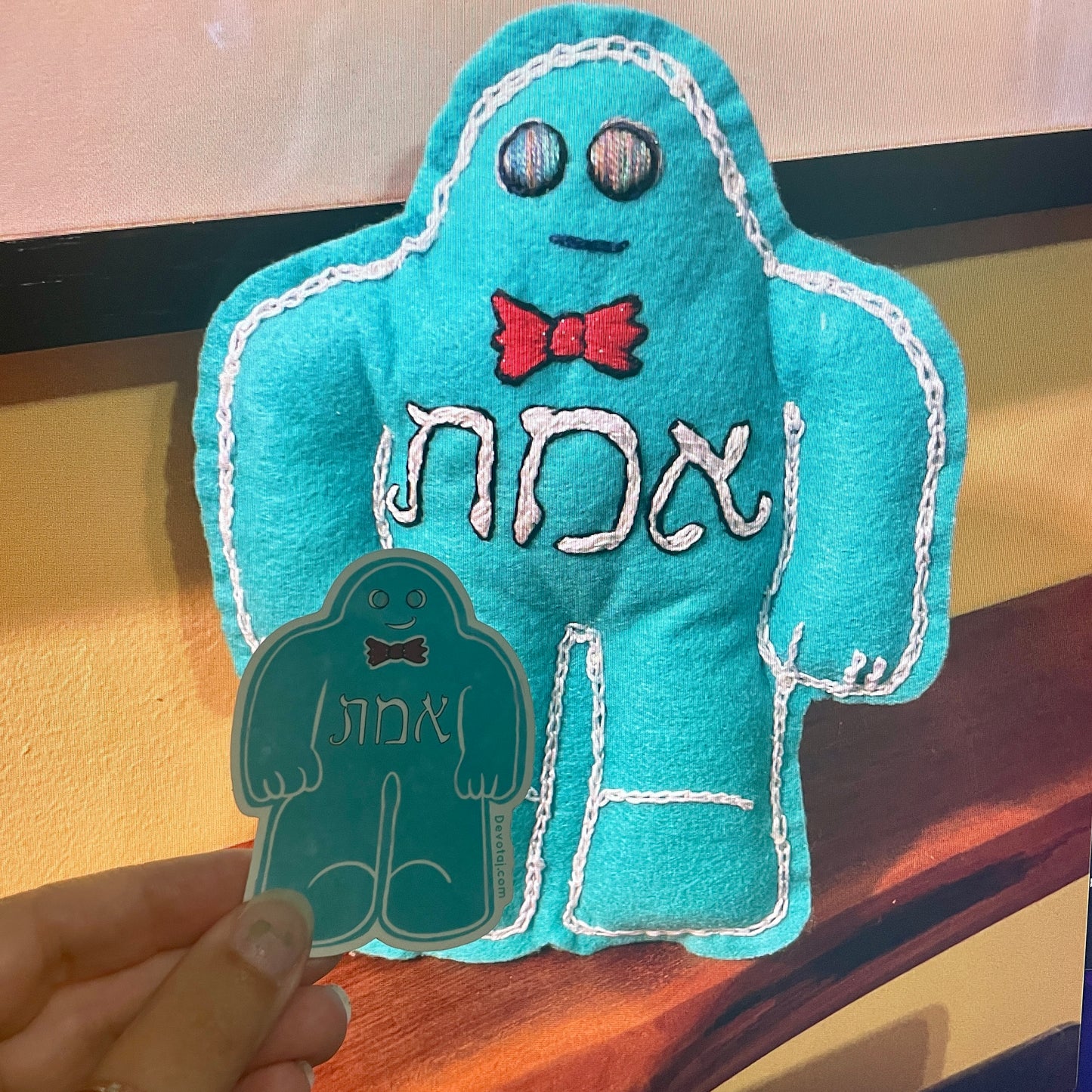 Boo-Berry Golem Sticker (Glow-in-the-dark)
