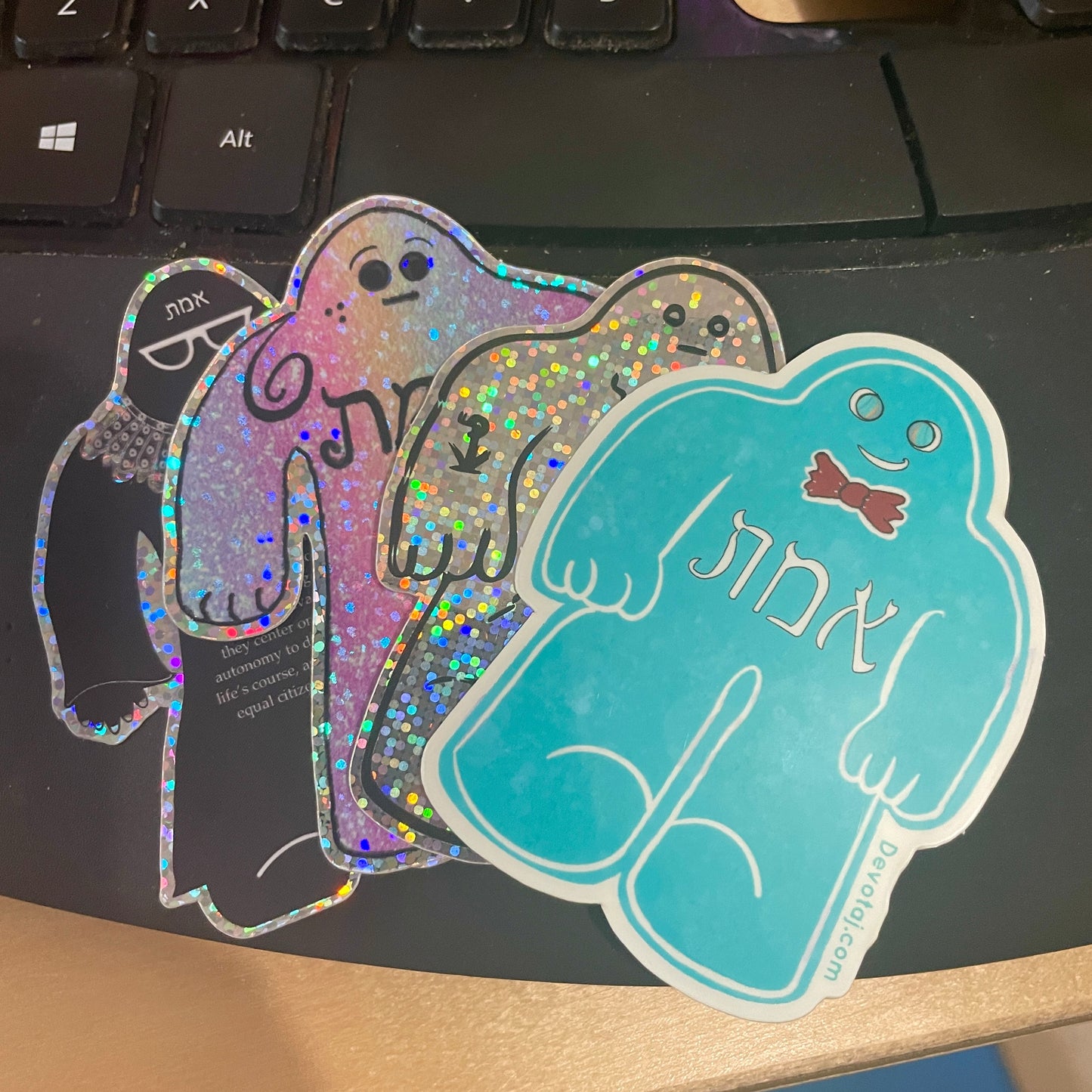 Boo-Berry Golem Sticker (Glow-in-the-dark)