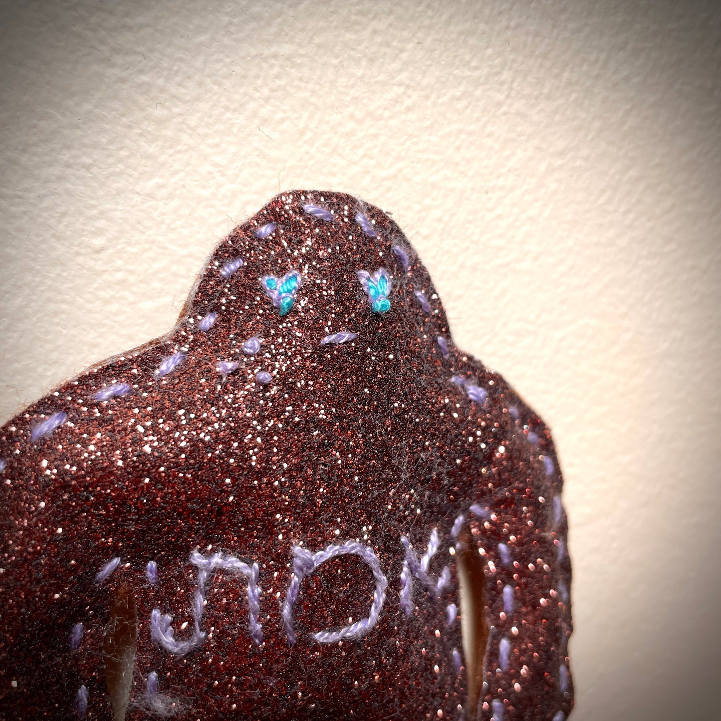Frosted Chocolate Lavender “Gumdrop” Glitter Golem/et | 9th Minyan
