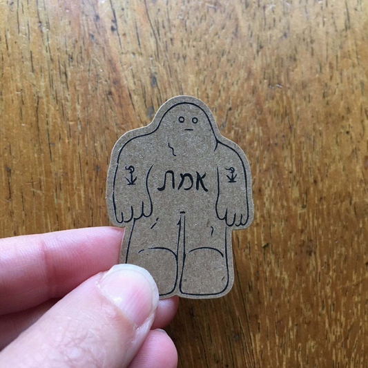 Kraft Paper Golem/et Sticker