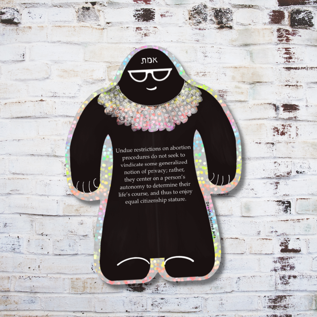 Ruth Bader Golem/et Glitter Sticker